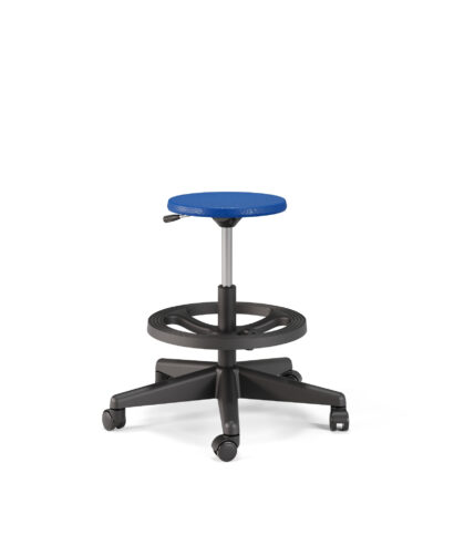 Lab Stool with Foot Ring & Gas Lift