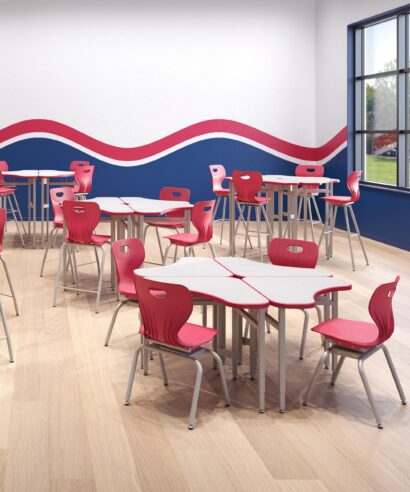 Stealth Tiered Desks